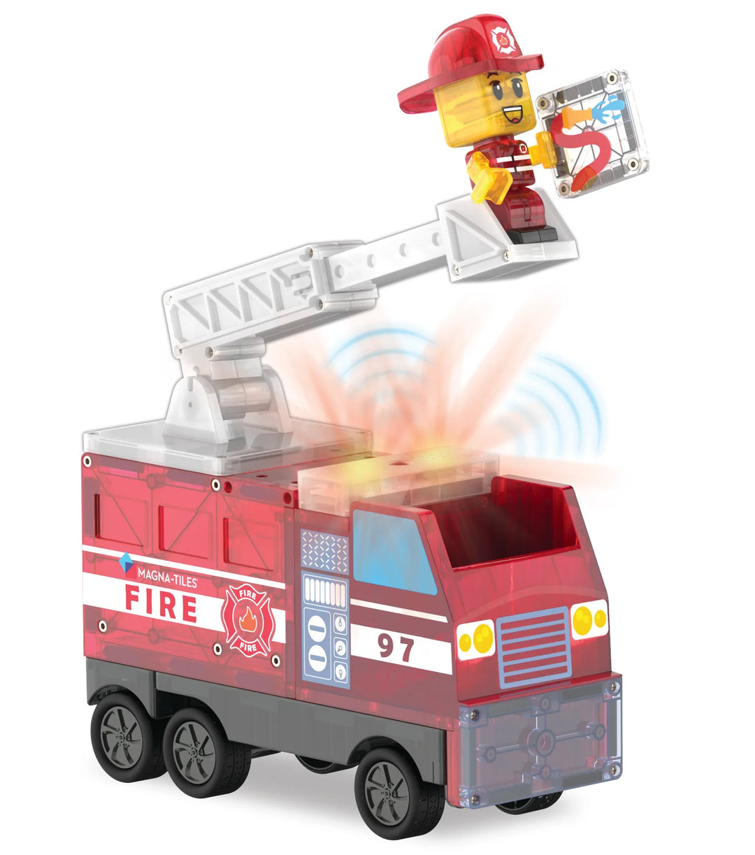 Valtech Magna-Tiles Fire Station 50 Piece Set