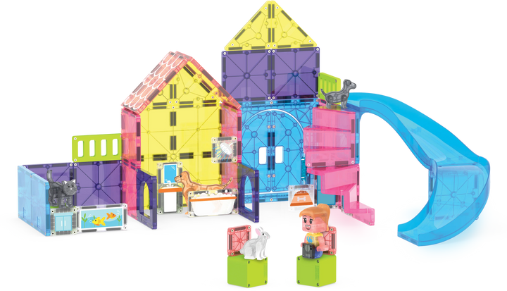 Valtech Magna-Tiles Pet Playhouse 50 Piece Set
