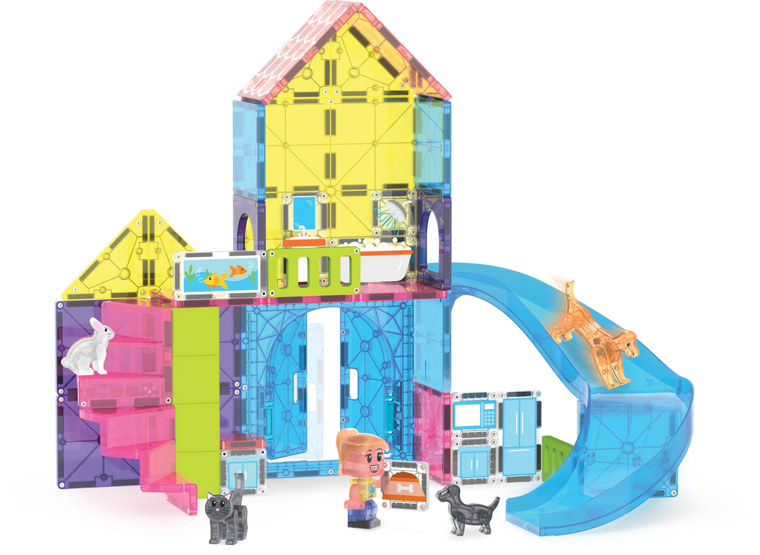 Valtech Magna-Tiles Pet Playhouse 50 Piece Set