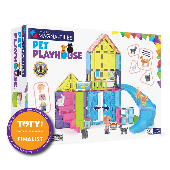 Valtech Magna-Tiles Pet Playhouse 50 Piece Set