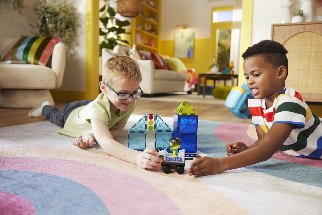 Valtech Magna-Tiles Police Patrol 20 Piece Set