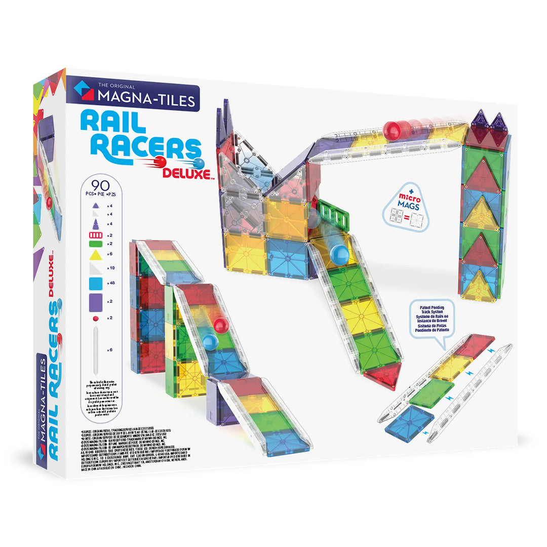Valtech Magna-Tiles Rail Racers Deluxe 90 Piece Set
