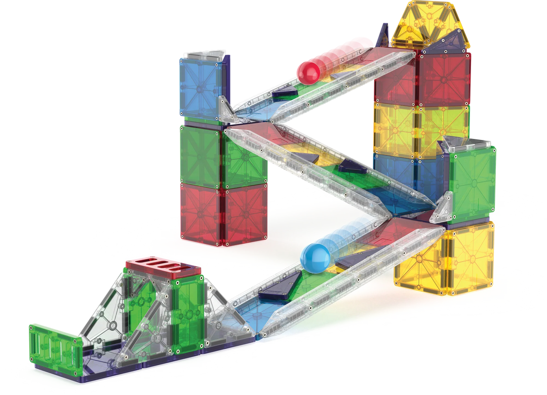 Valtech Magna-Tiles Rail Racers Deluxe 90 Piece Set