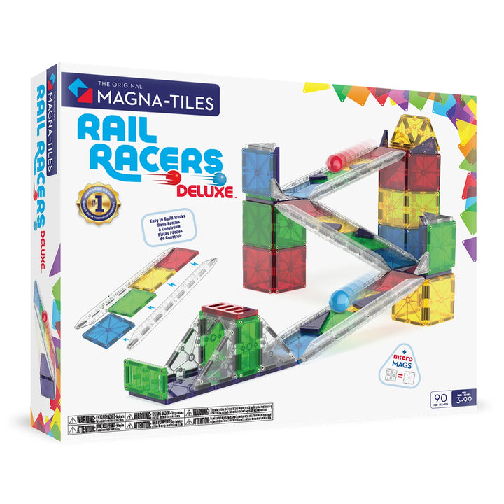 Valtech Magna-Tiles Rail Racers Deluxe 90 Piece Set