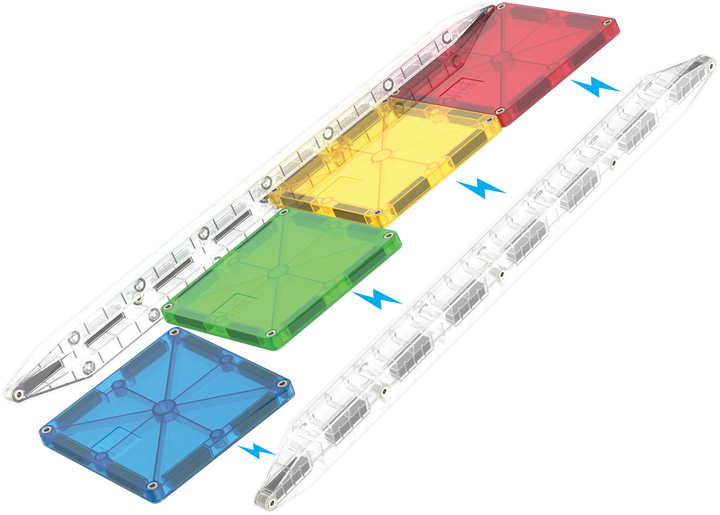Valtech Magna-Tiles Rail Racers 33 Piece Set