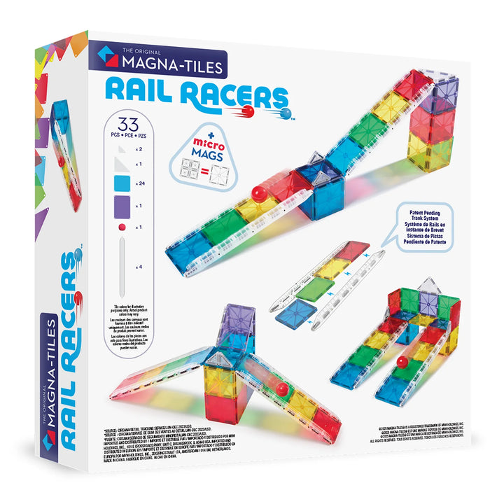 Valtech Magna-Tiles Rail Racers 33 Piece Set