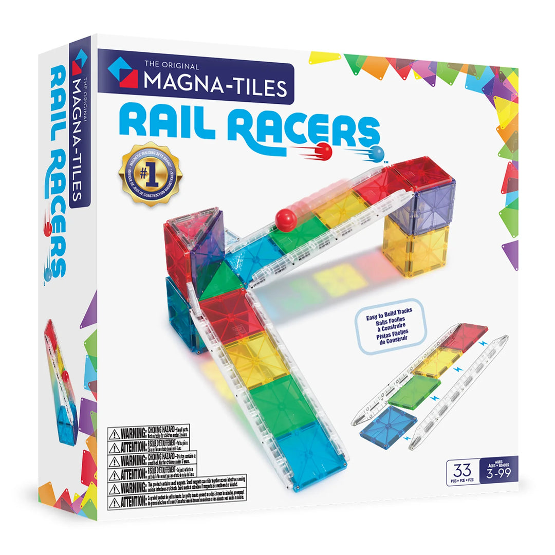 Valtech Magna-Tiles Rail Racers 33 Piece Set