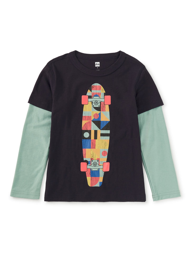 Tea Collection Skateboard Layered Tee