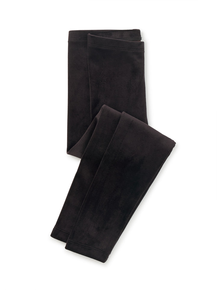 Tea Collection Velour Leggings - Jet Black