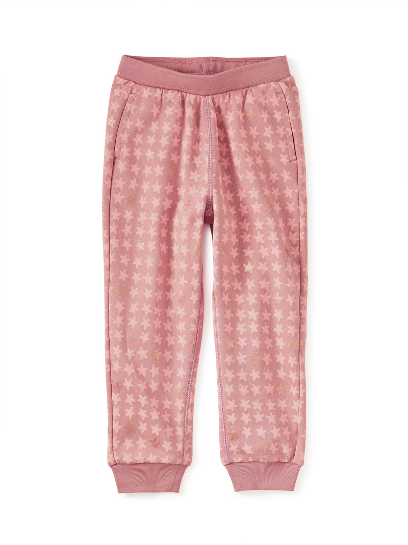 Tea Collection Going Places Joggers - Metallic Stars