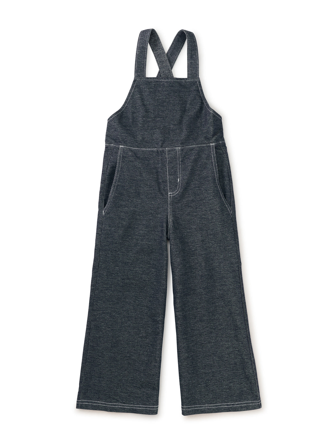Tea Collection Wide Leg Denim-Like Overalls