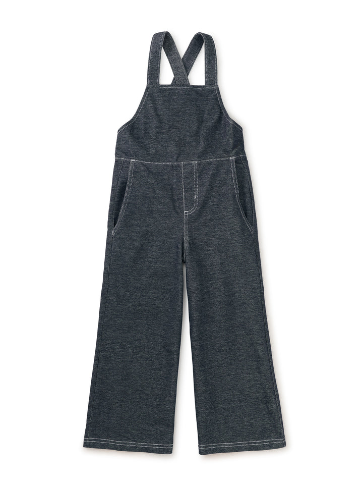 Tea Collection Wide Leg Denim-Like Overalls