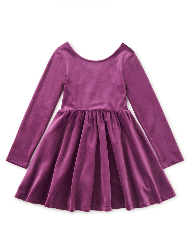 Tea Collection Velour Ballet Dress - Cosmic Berry