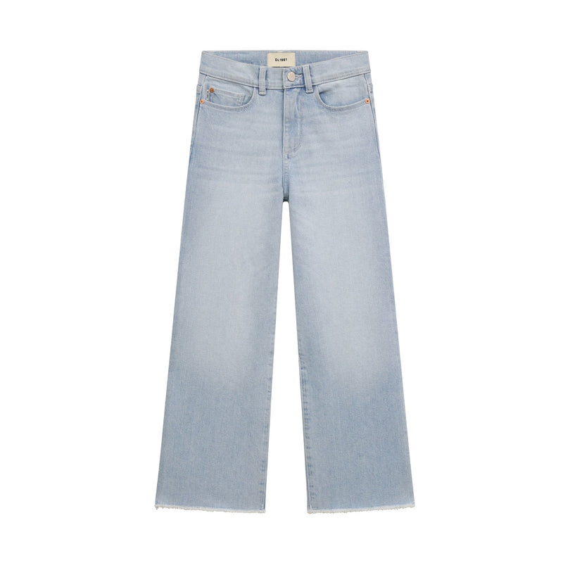 Tractr Basic Wide Leg Denim - Light Indigo