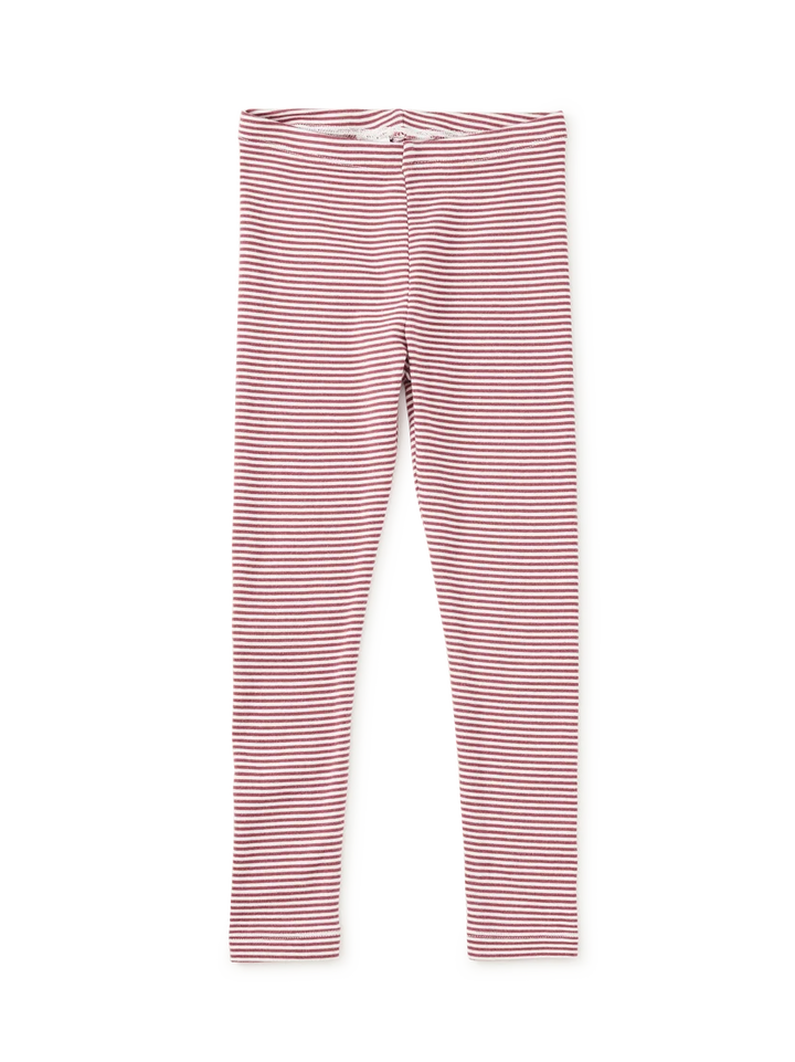 Tea Collection Striped Leggings - Cherrywood