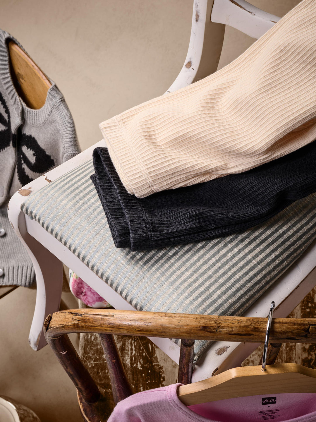 Tea Collection Pointelle Leggings - Antique