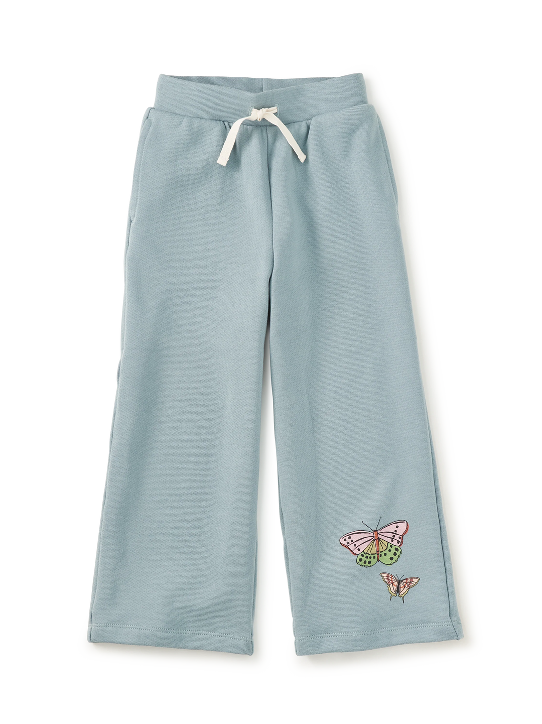 Tea Collection Wide Leg French Terry Pant - Tourmaline