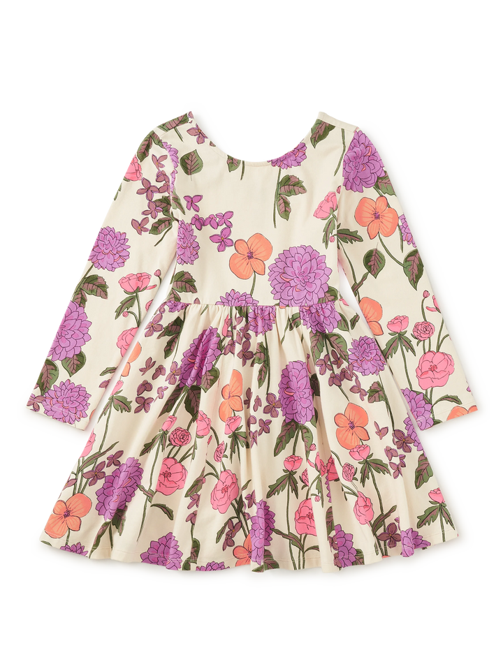 Tea Collection Printed Ballet Dress - English Dahlia
