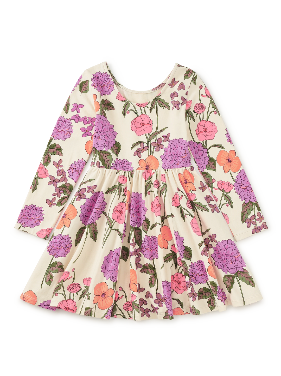 Tea Collection Printed Ballet Dress - English Dahlia