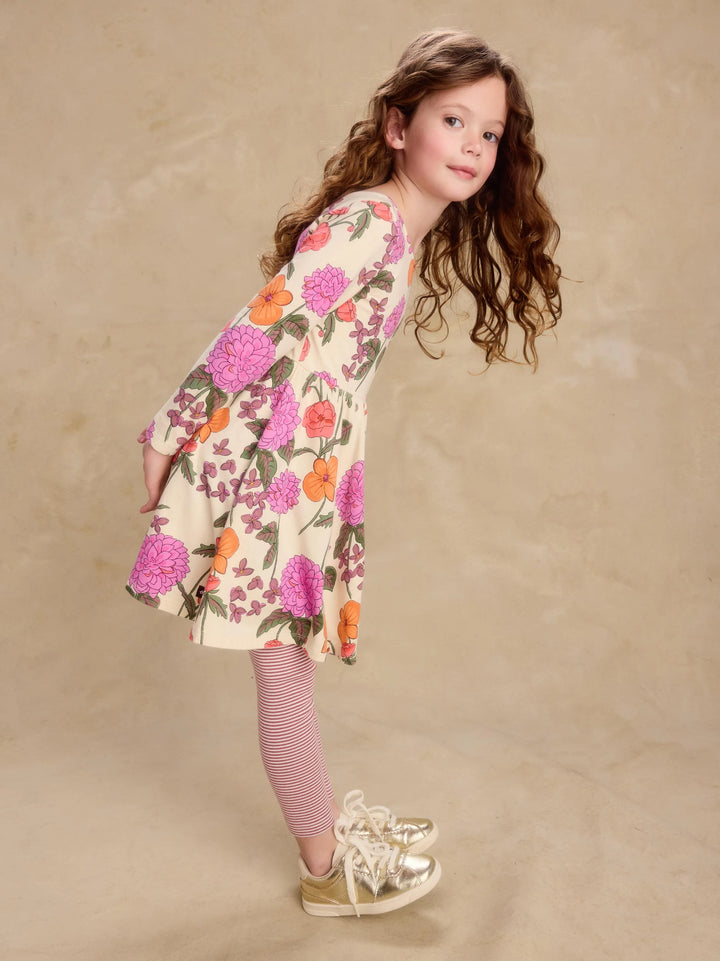Tea Collection Printed Ballet Dress - English Dahlia