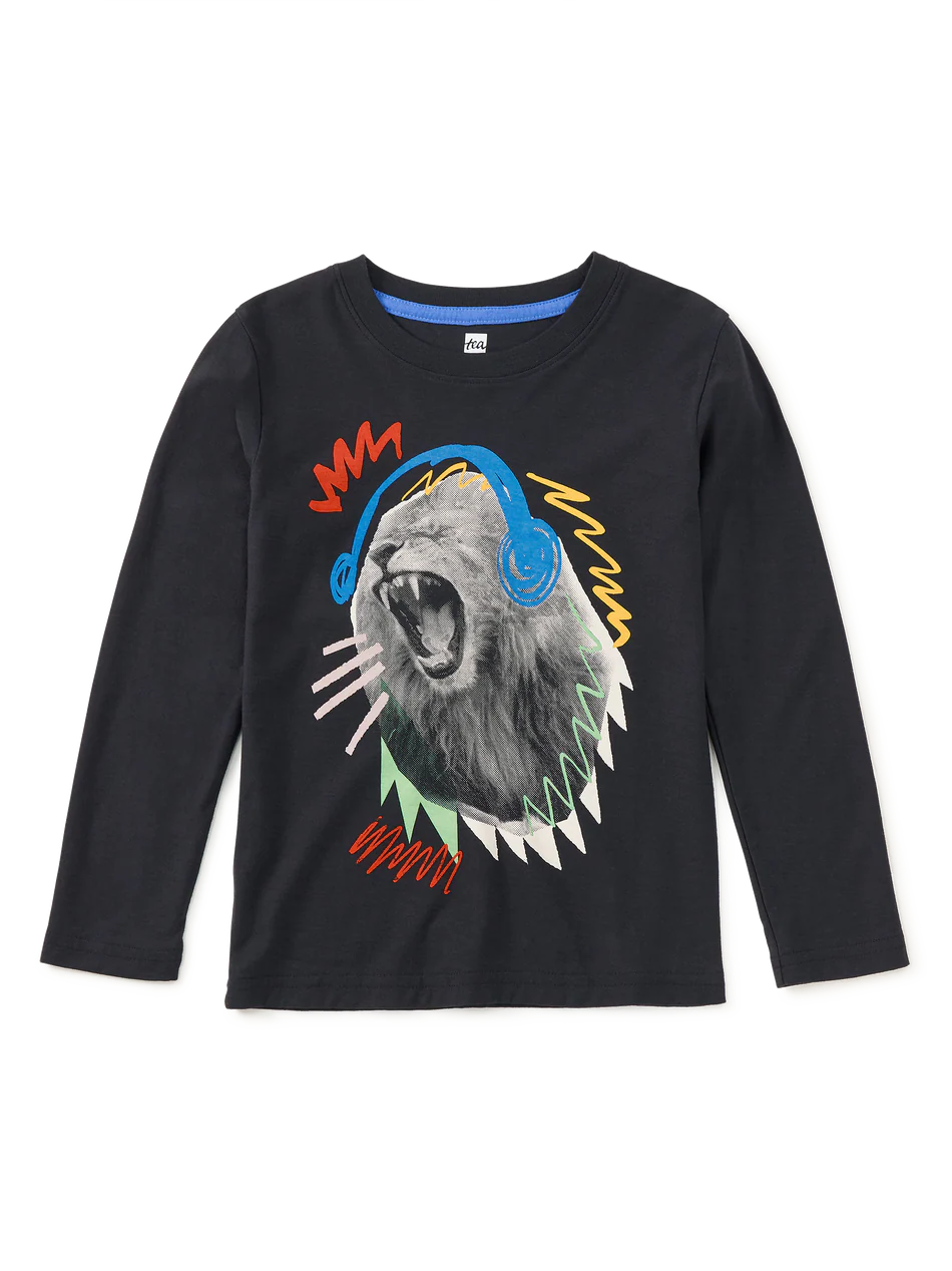 Tea Collection Roaring Beats Lion Graphic Tee