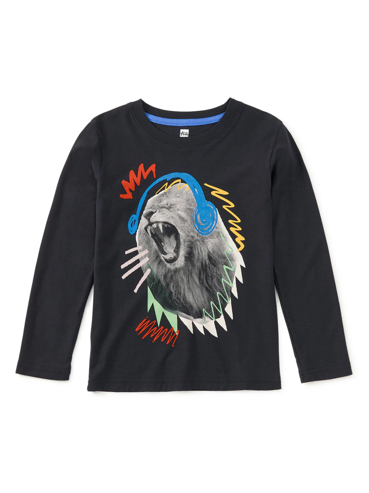 Tea Collection Roaring Beats Lion Graphic Tee