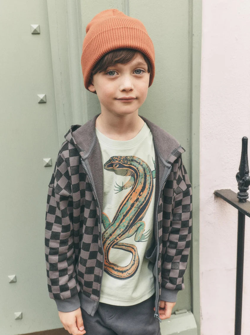 Tea Collection Garden Lizard Graphic Tee - Mint Cream