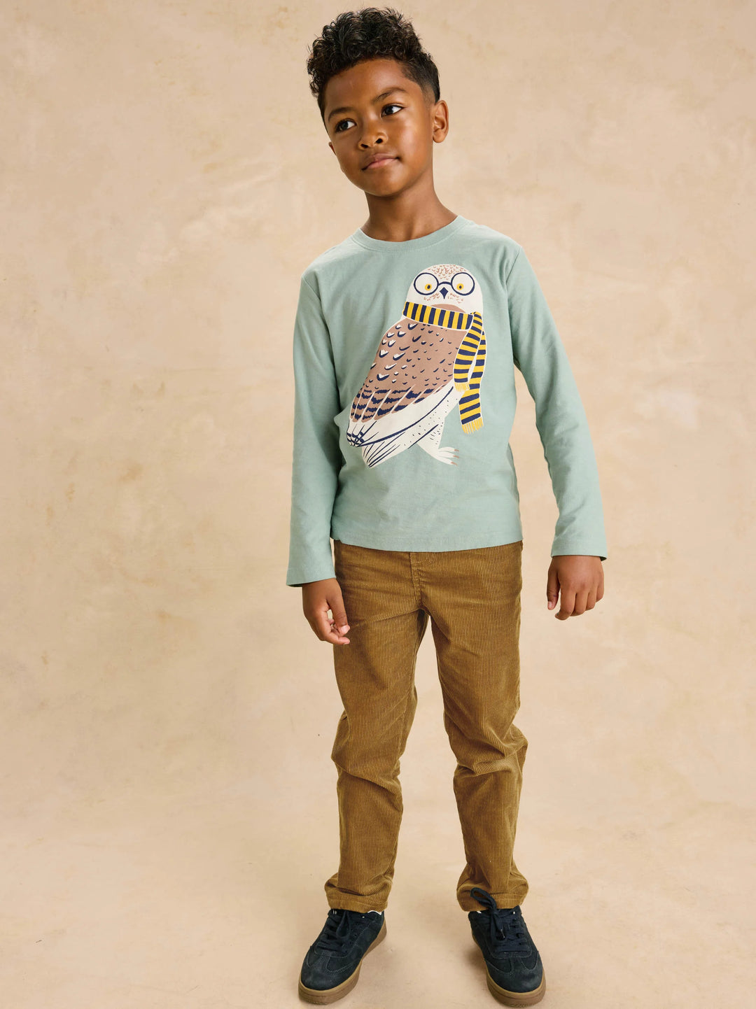 Tea Collection Oxford Owl Tee - Sea