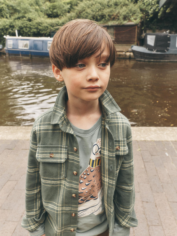 Tea Collection Oxford Owl Tee - Sea
