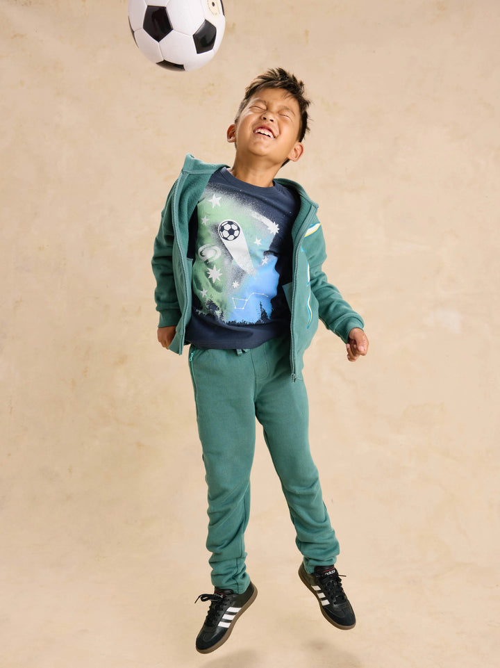 Tea Collection Galactic Goal Graphic Tee - Indigo