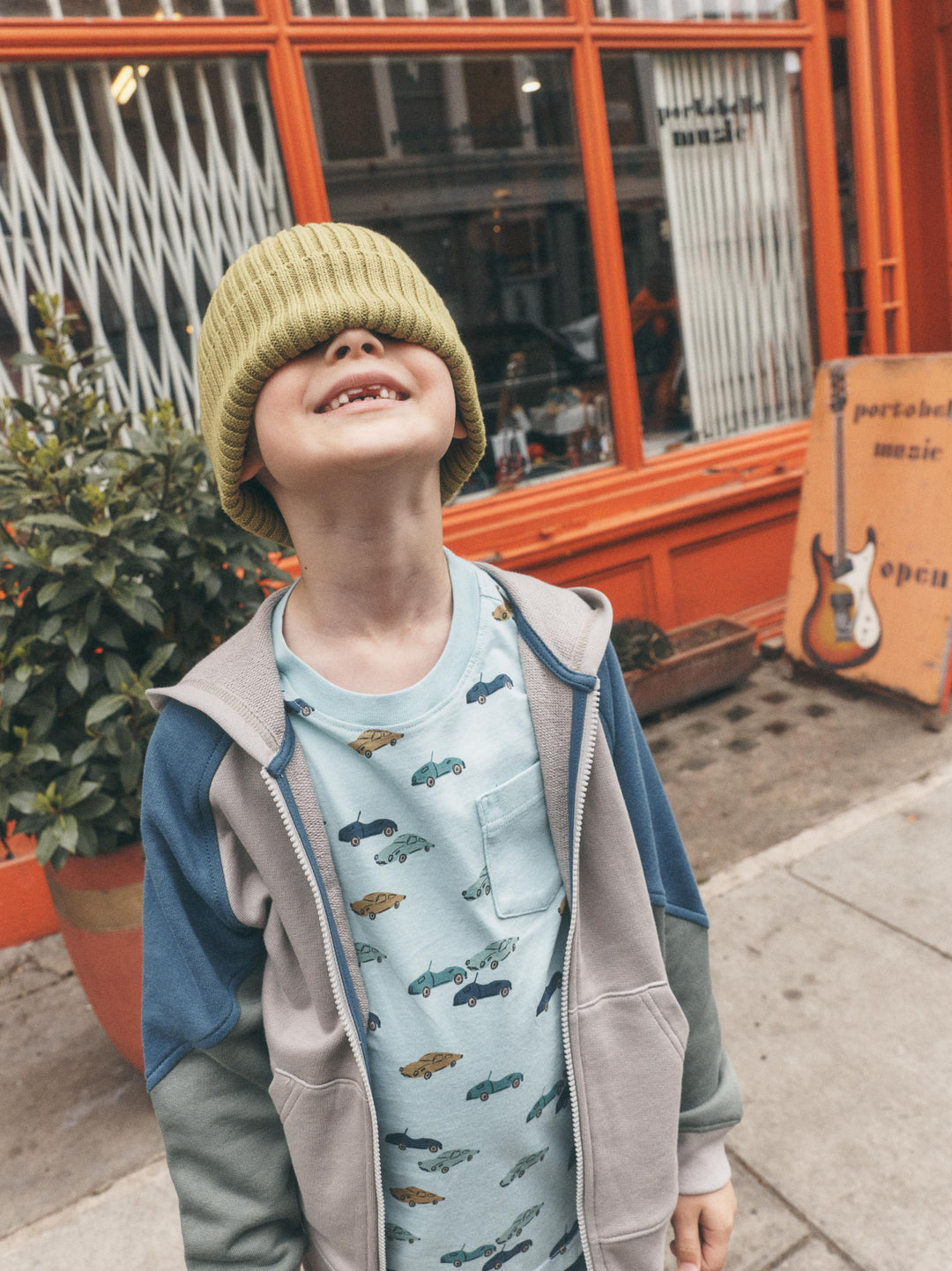 Tea Collection Colorblock Hoodie - Mist