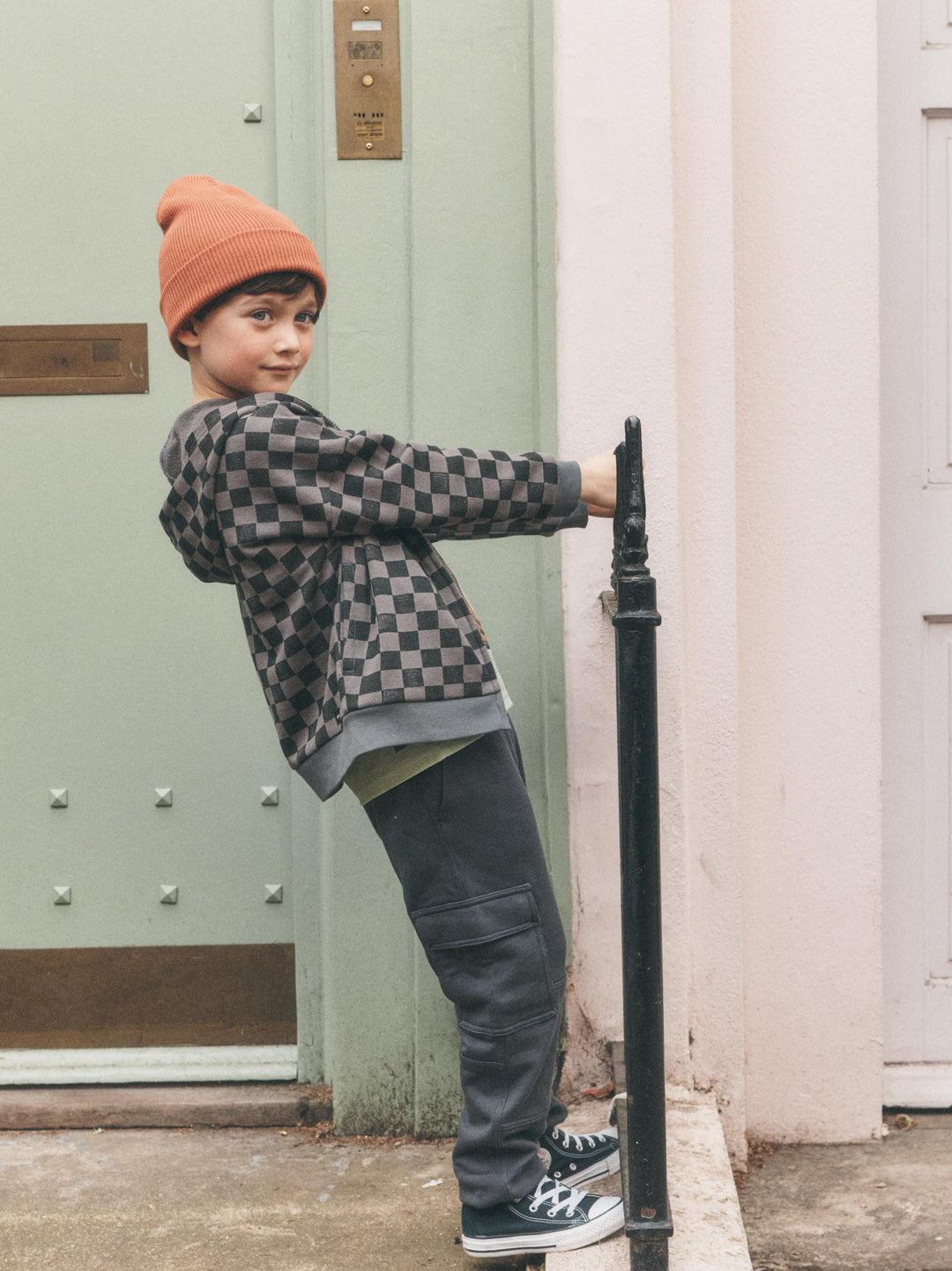 Tea Collection Cargo Pocket Joggers - Pepper