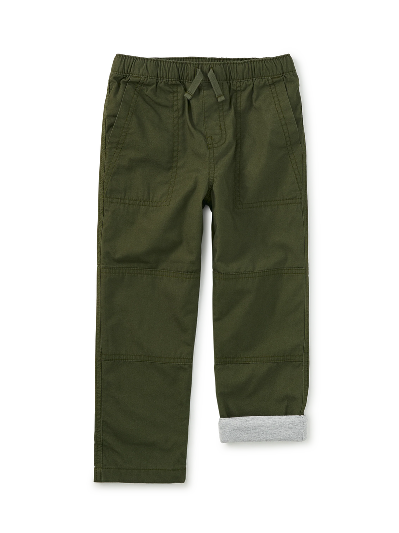 Tea Collection Cozy Does It Lines Pants - Grape Leaf