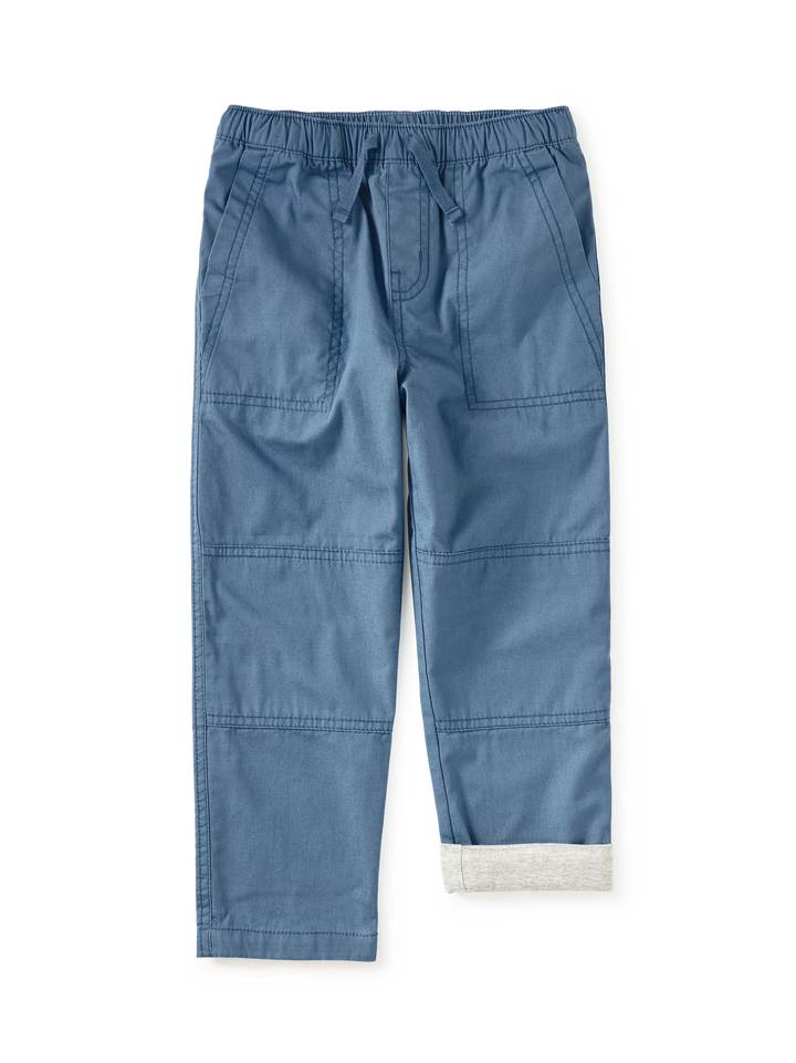 Tea Collection Cozy Does It Lines Pants - Coronet Blue