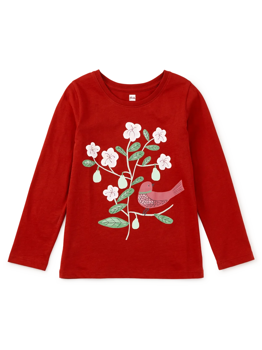 Tea Collection Pear Tree Graphic Tee - Red Wagon