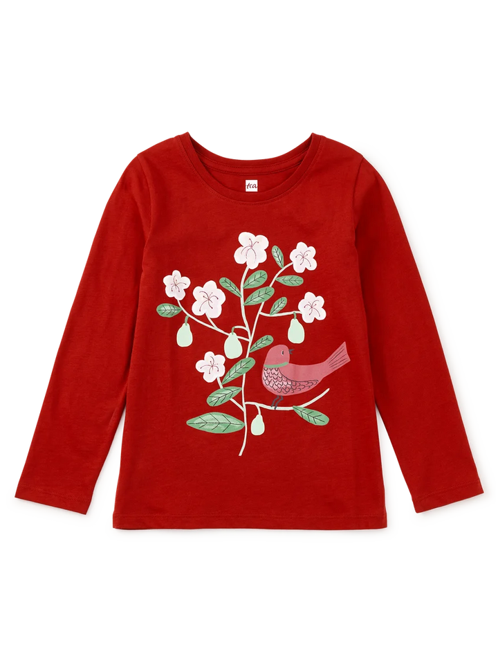 Tea Collection Pear Tree Graphic Tee - Red Wagon