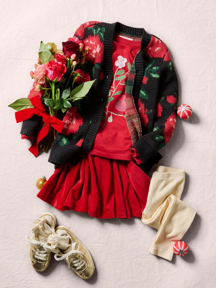 Tea Collection Pear Tree Graphic Tee - Red Wagon