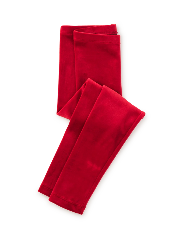 Tea Collection Very Velour Leggings - Red Wagon