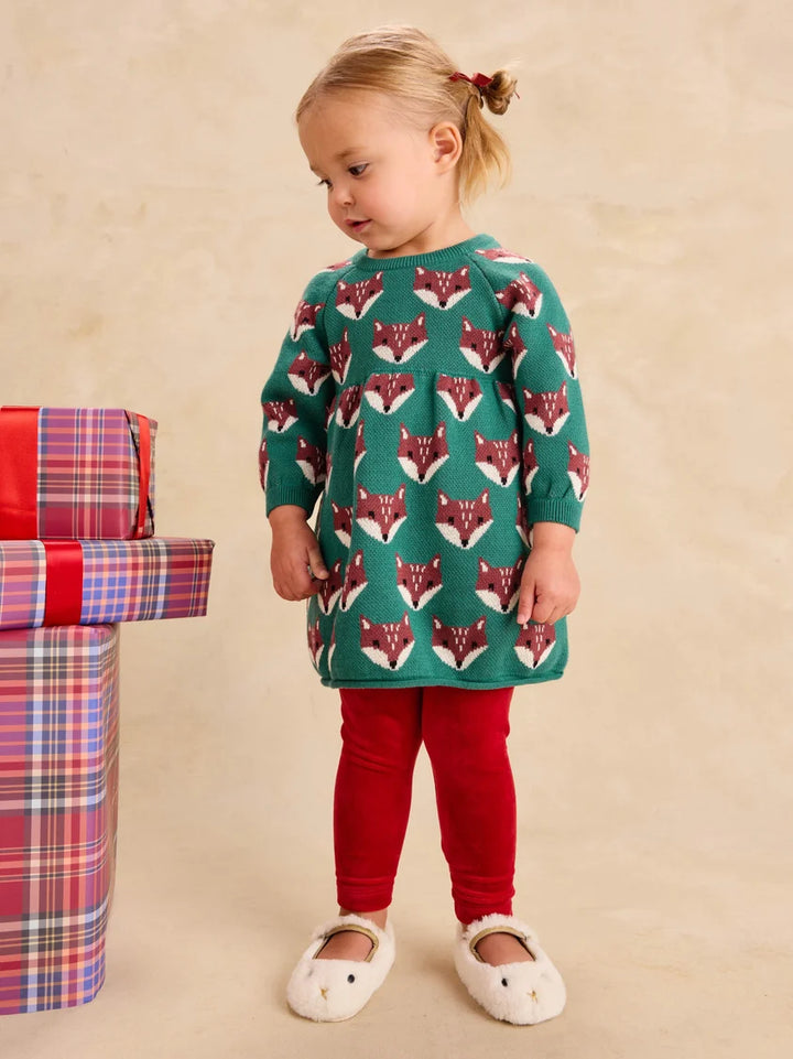 Tea Collection Very Velour Leggings - Red Wagon