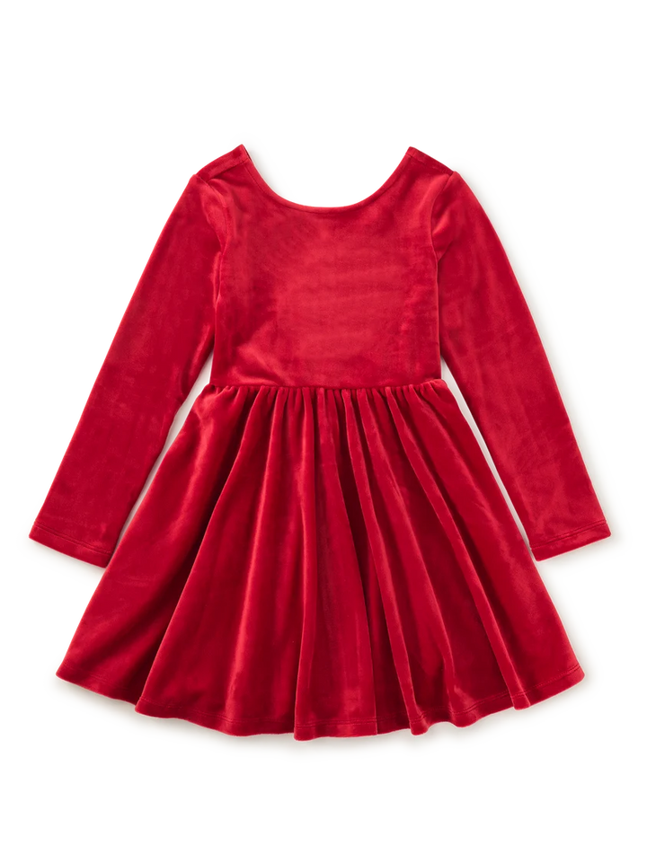 Tea Collection Velour Ballet Dress - Red Wagon