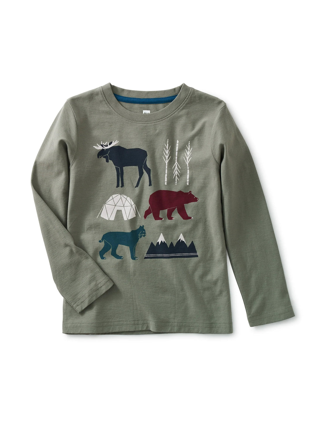 Tea Collection Forest Friends Graphic Tee - Dried Rosemary