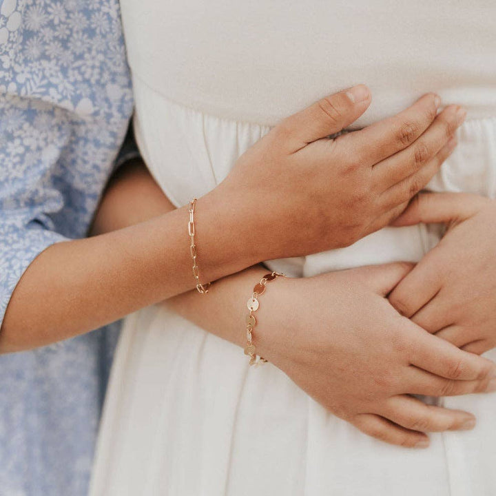 Mauve Jewelry Co. Chloe Gold Filled Coin Bracelet