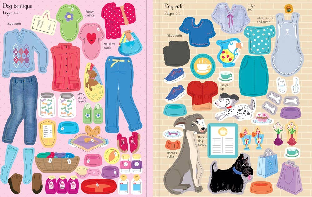 Sticker Dolly Dressing Dogs and Puppies : Usborne