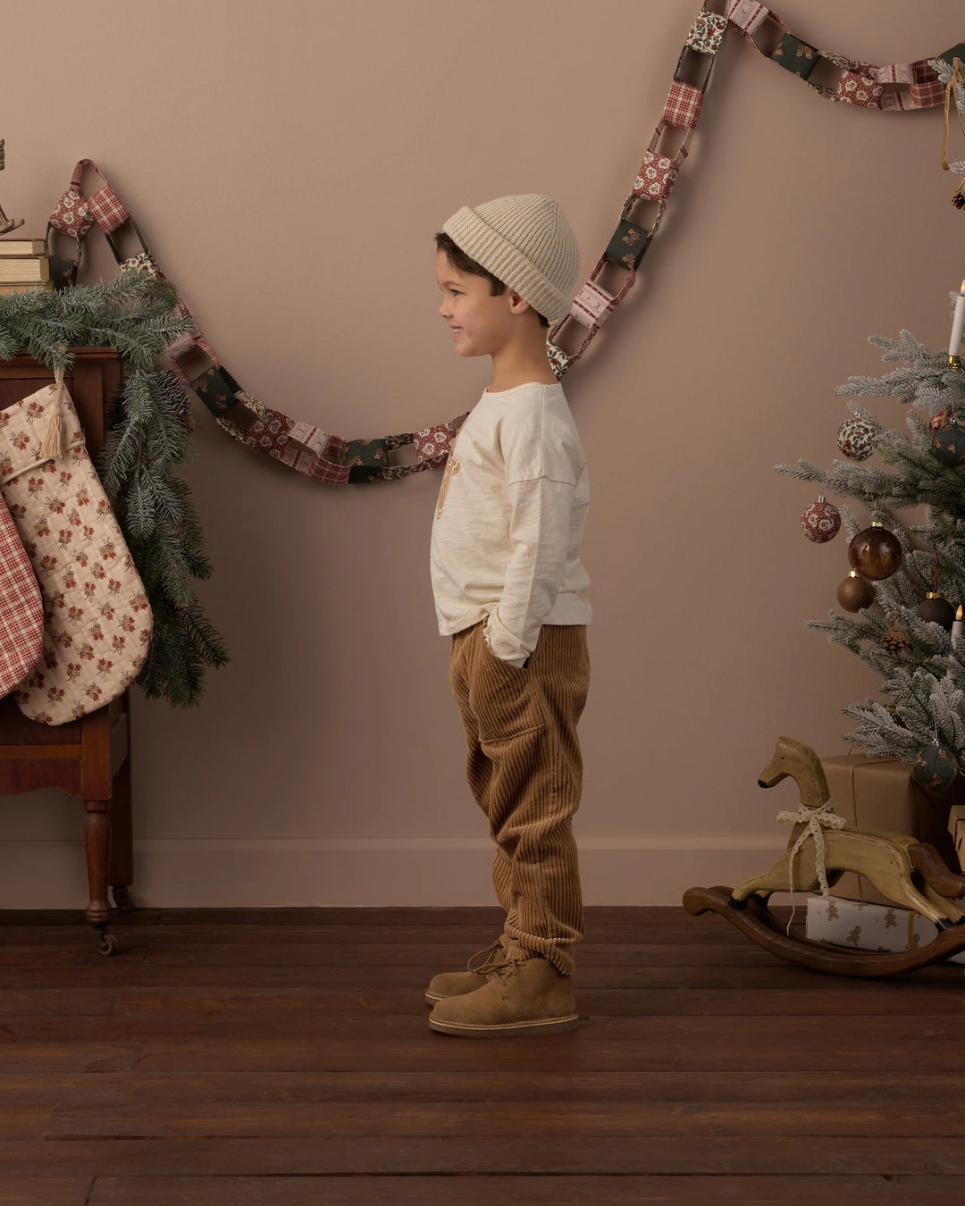 Rylee + Cru Long Sleeve Tee - Gingerbread Man