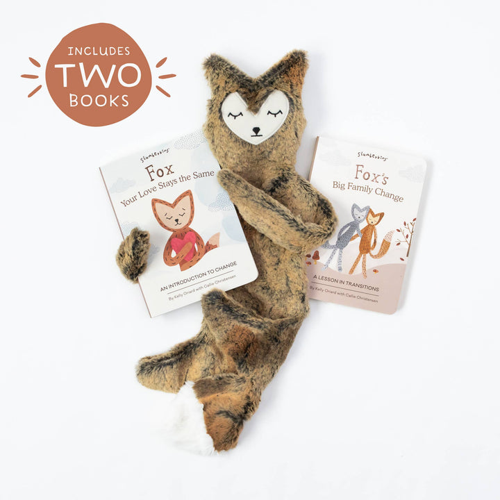 Slumberkins Fox's Navigating Change Plush Snuggler Set - 2 Books