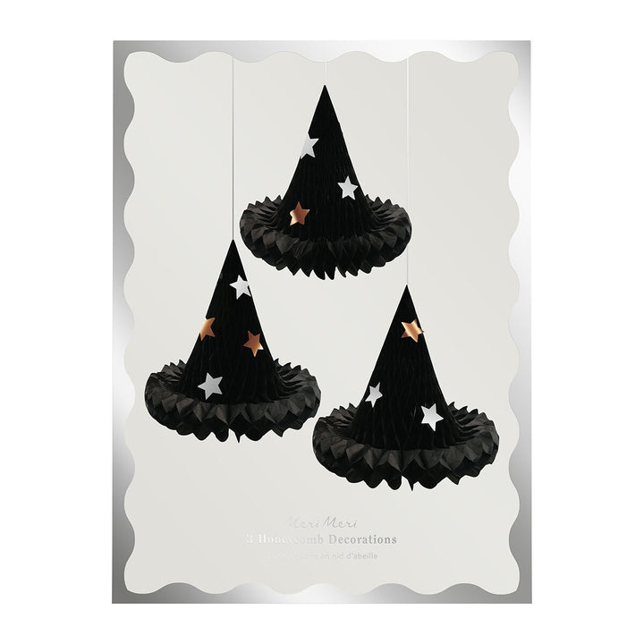 Meri Meri Honeycomb Witch Hat Decorations