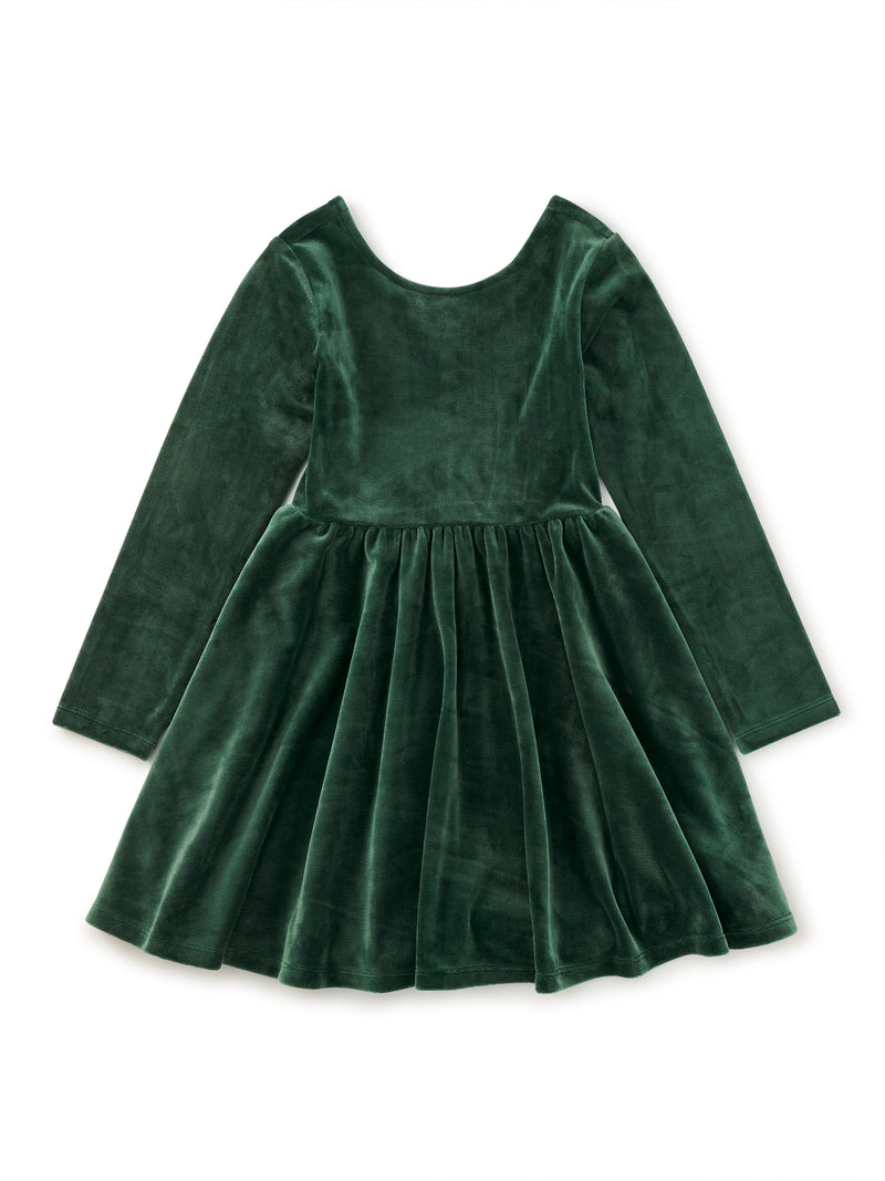 Tea Collection Velour Ballet Dress - Pineneedle