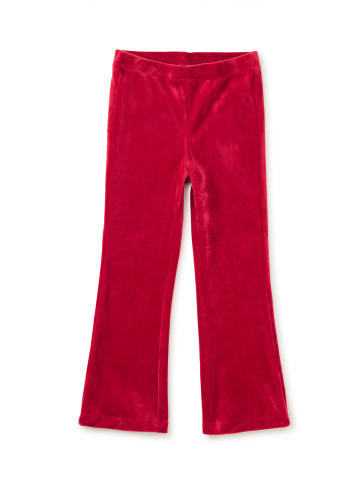Tea Collection Very Velour Flare Pants - Red Wagon