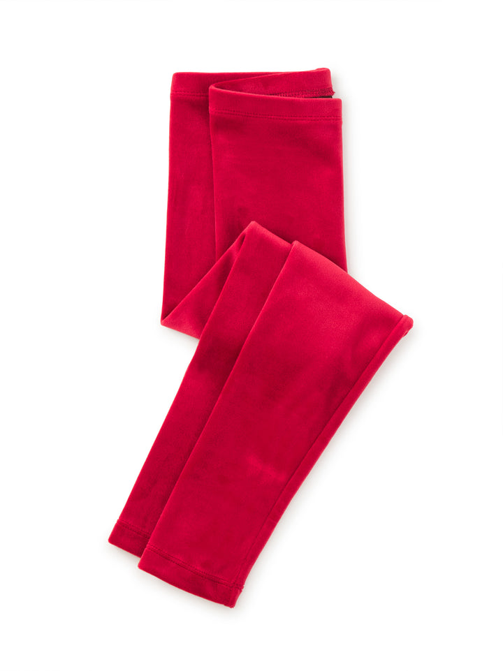 Tea Collection Velour Leggings - Red Wagon