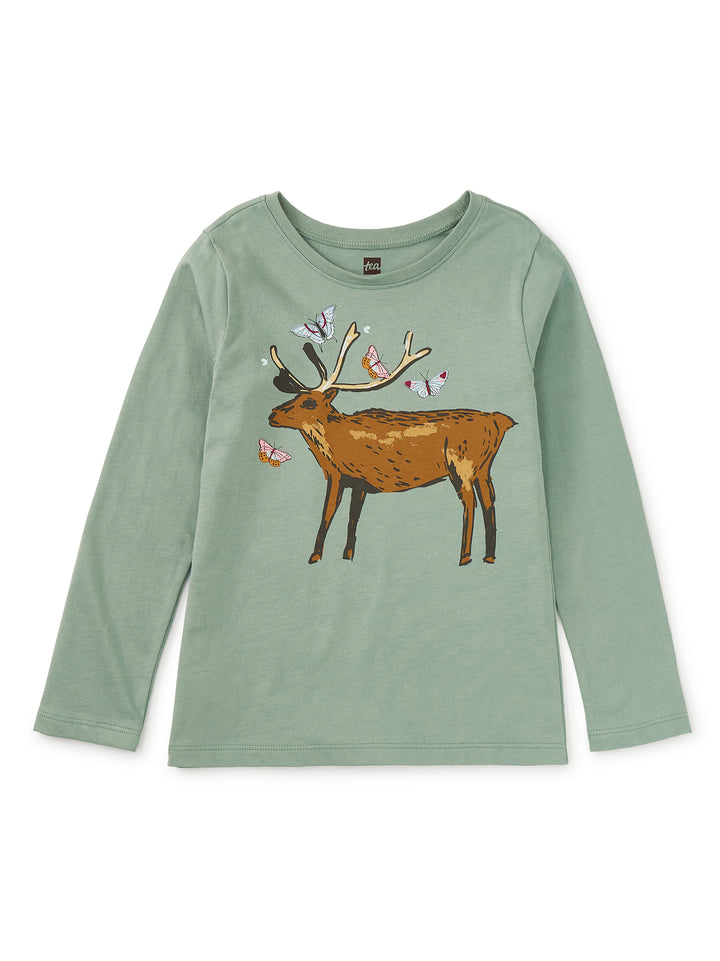 Tea Collection Deer & Butterflies Tee